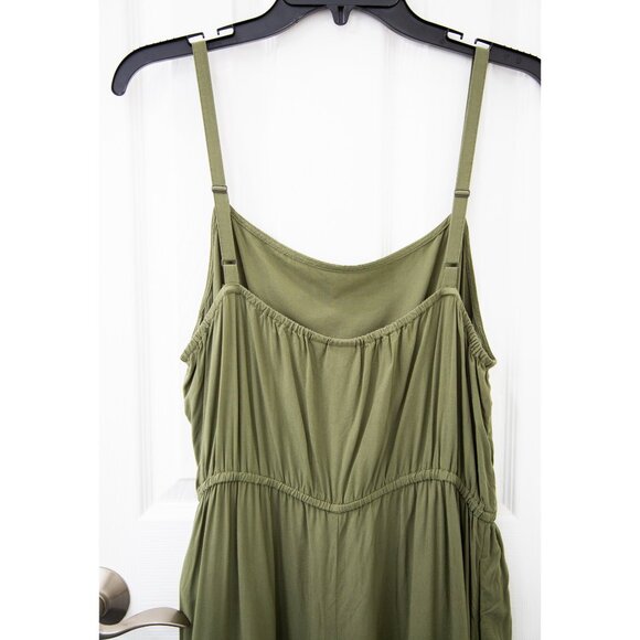 Gap Sleeveless Wide Leg Green Jumpsuit, size L - Picture 4 of 6